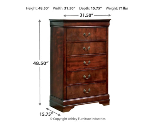 Alisdair Dark Brown Chest of Drawers