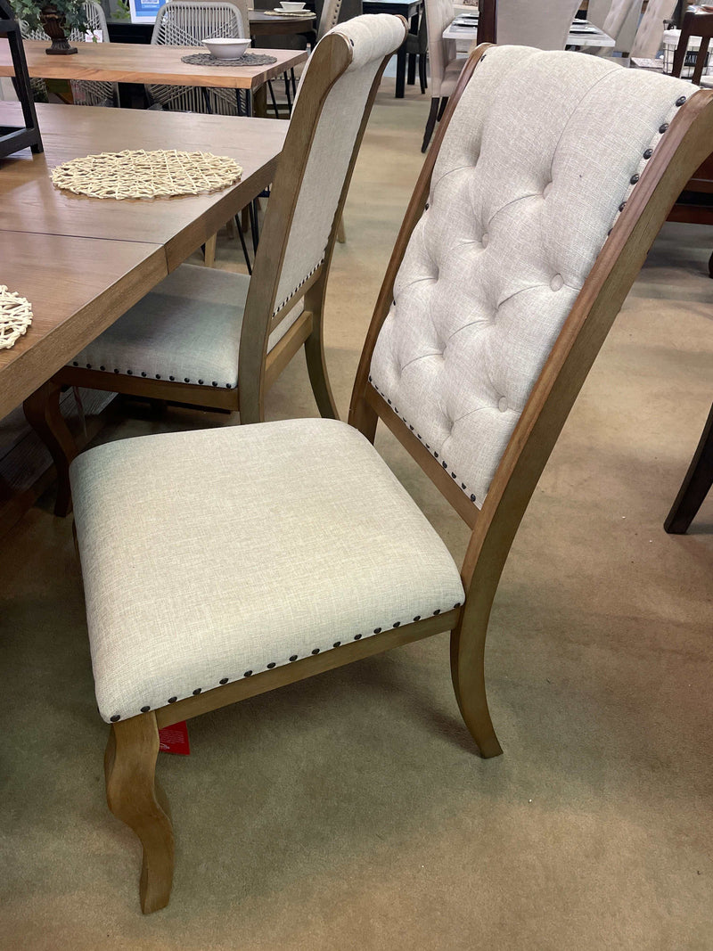 Brockway - Cream - Barley Brown Side Chairs (Set of 2) - Ornate Home