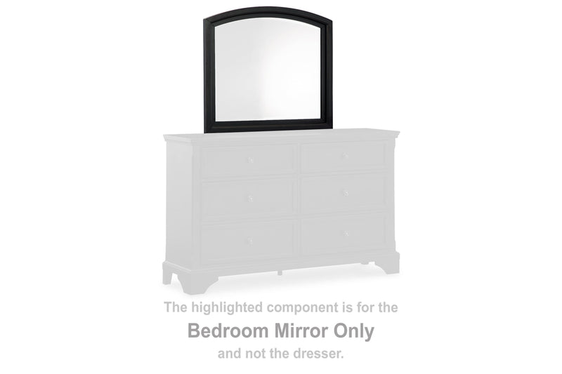 Chylanta Black Bedroom Mirror