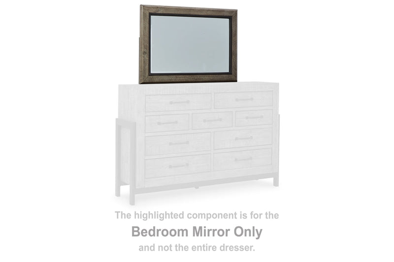 Brennagan Gray Bedroom Mirror