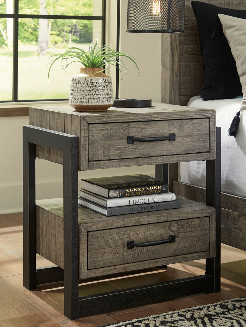 Brennagan Gray Nightstand