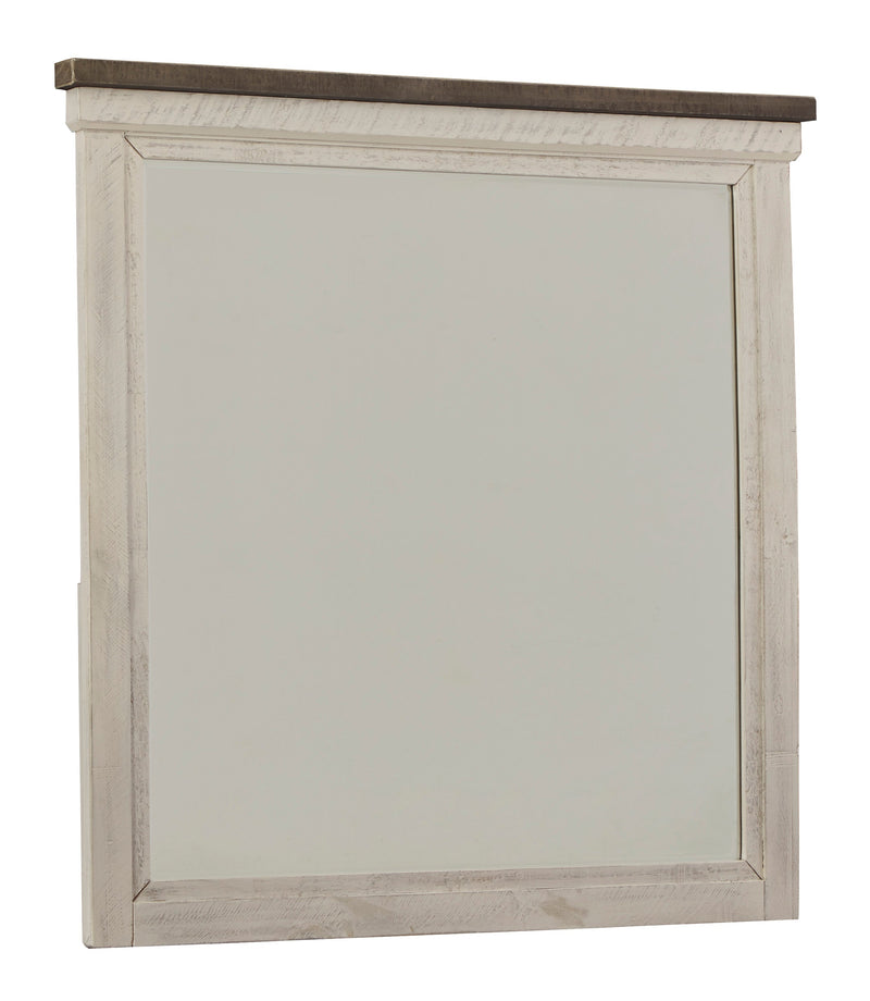 Brewgan Antique White Bedroom Mirror