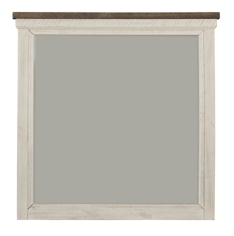 Brewgan Antique White Bedroom Mirror