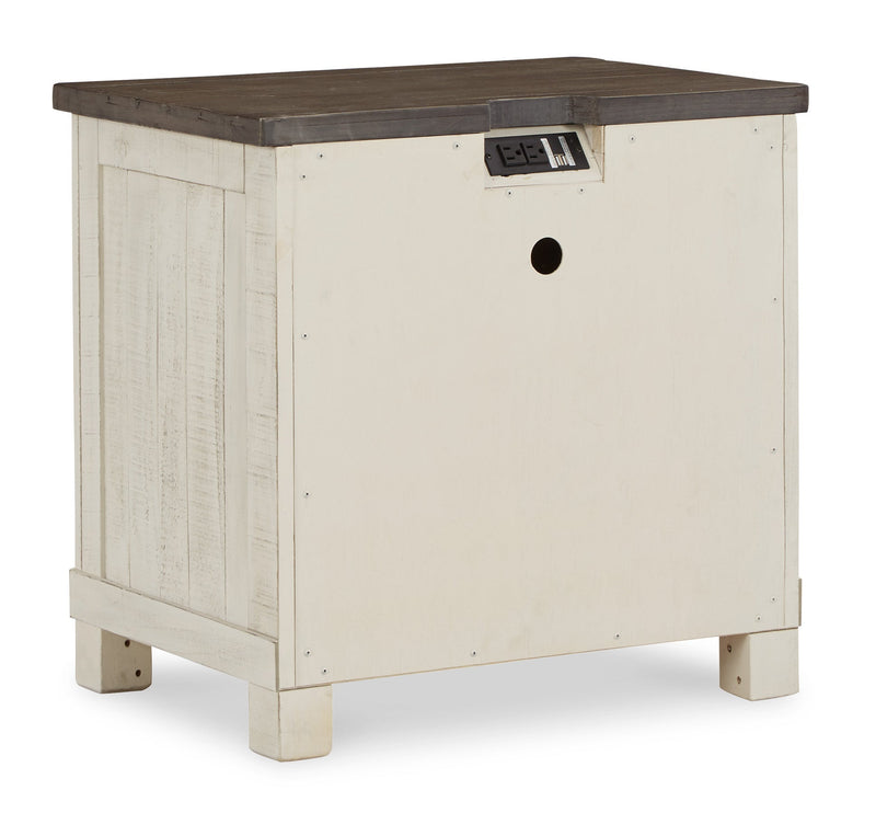 Brewgan Two-tone Nightstand