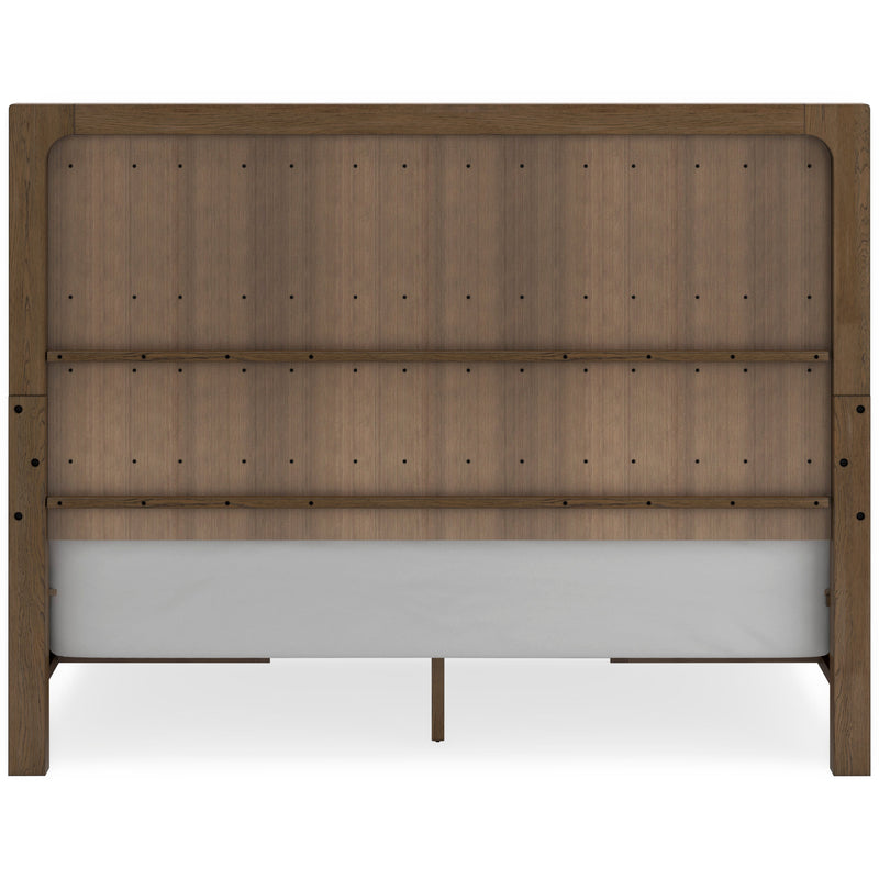 Cabalynn Light Brown King Panel Bed w/ Storage