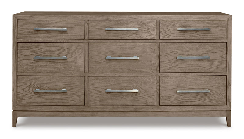 Chrestner Gray Dresser & Mirror