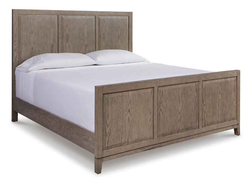 Chrestner Gray Queen Panel Bed