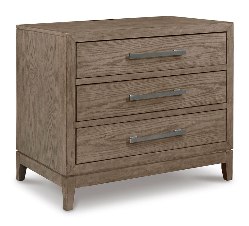 Chrestner Gray Nightstand