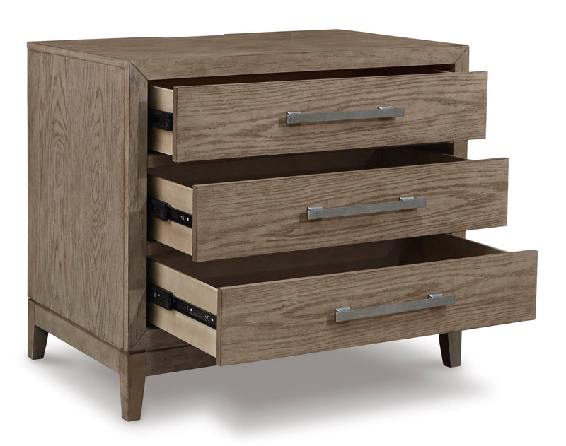 Chrestner Gray Nightstand