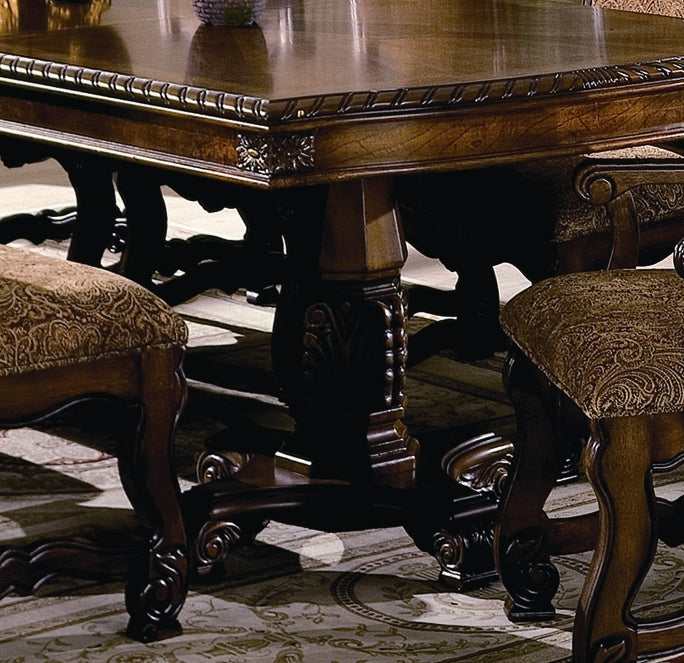 Neo Renaissance - Brown - Dining Table w/ 2x 18" Leaf - Ornate Home