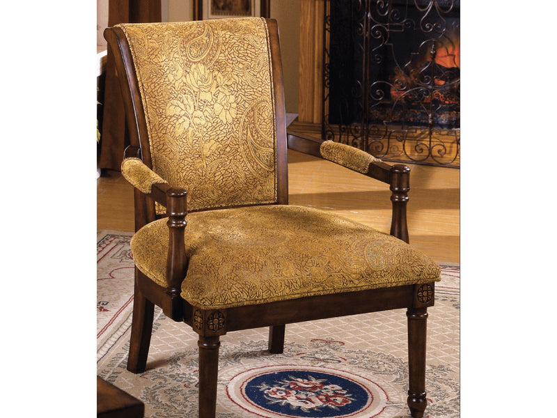 Stockton Antique Oak Accent Chair