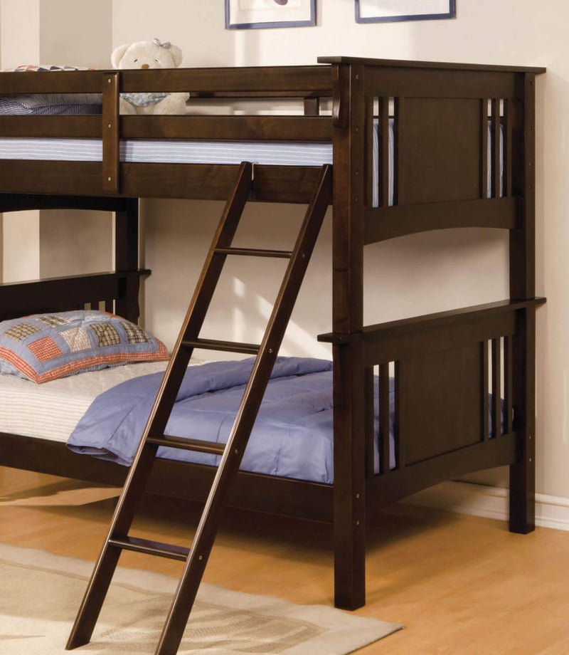 Spring Creek Dark Walnut Twin/Twin Bunk Bed