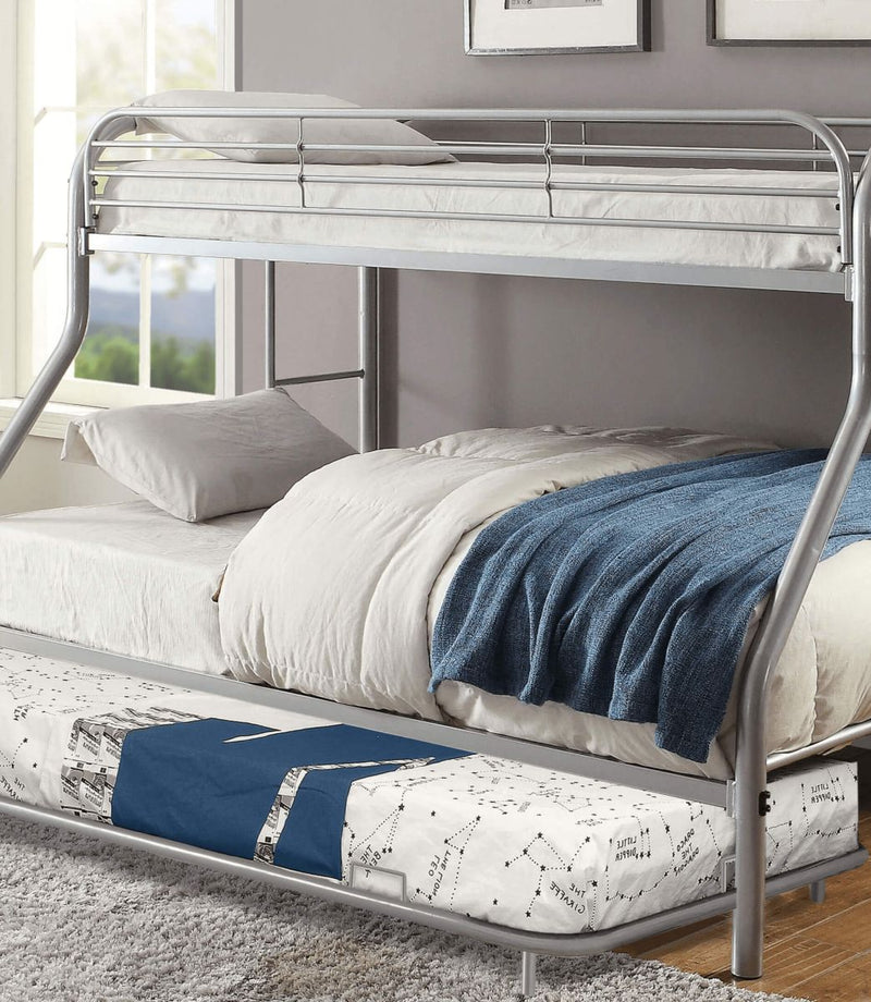 Opal Silver Twin/Full Bunk Bed