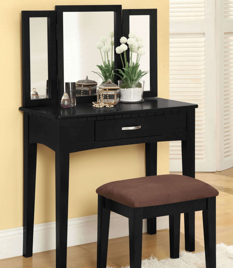 Potterville Black Vanity Set