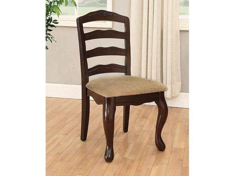 Townsville - Dark Walnut & Tan - Side Chair (Set of 2) - Ornate Home