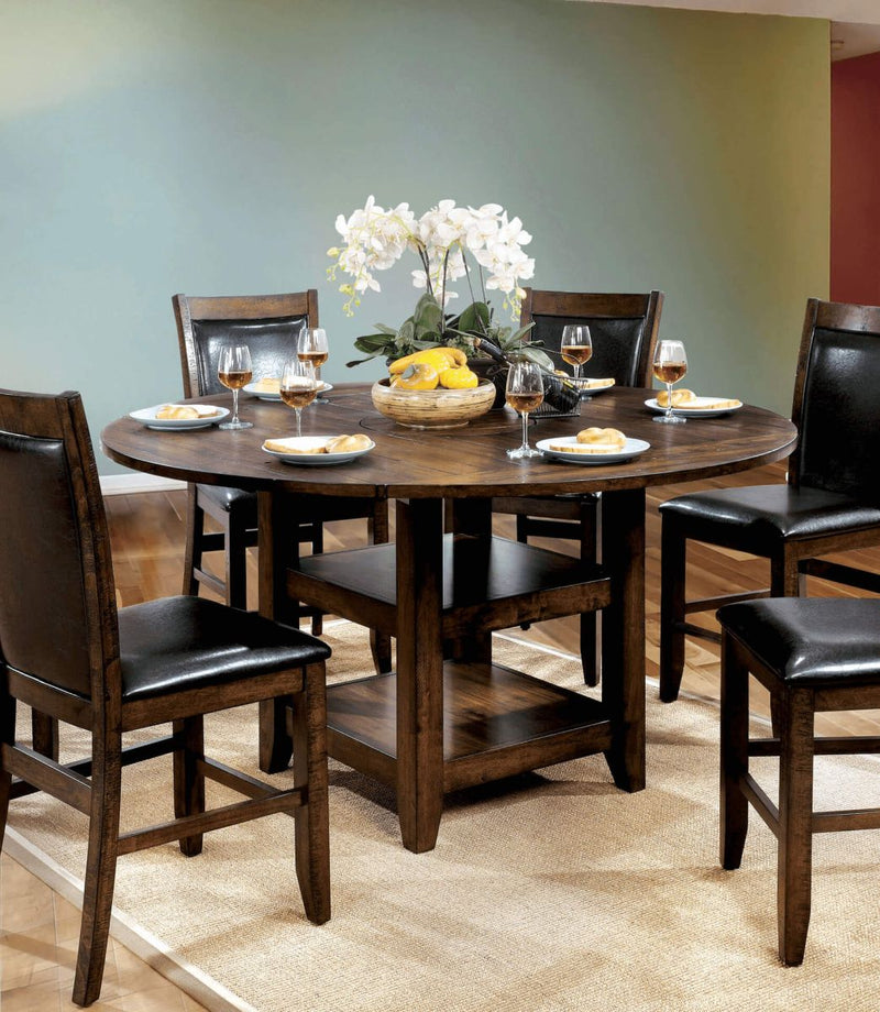 Meagan II Brown Cherry Counter Height Dining Table