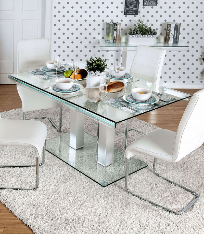 Richfield Silver & Chrome Dining Table