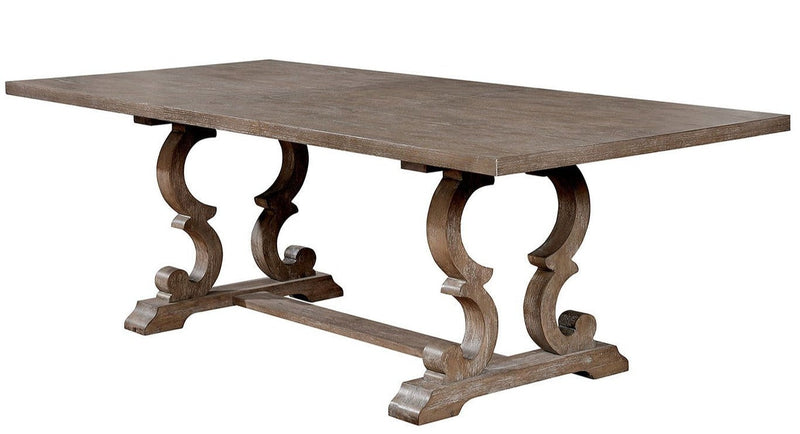 Patience Rustic Natural Tone & Beige Dining Table