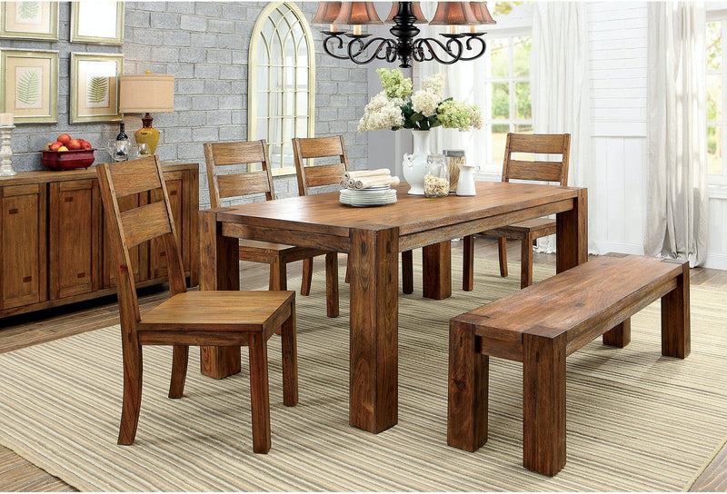 Frontier Dark Oak 6pc Dining Room Set