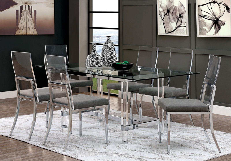 Casper - Chrome - Dining Chair  (Set of 2) - Ornate Home