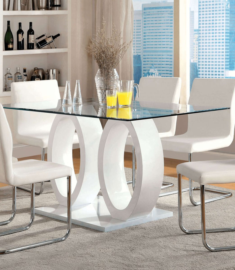 Lodia I White Dining Table