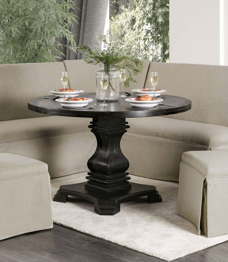 Nerissa Antique Black Dining Table