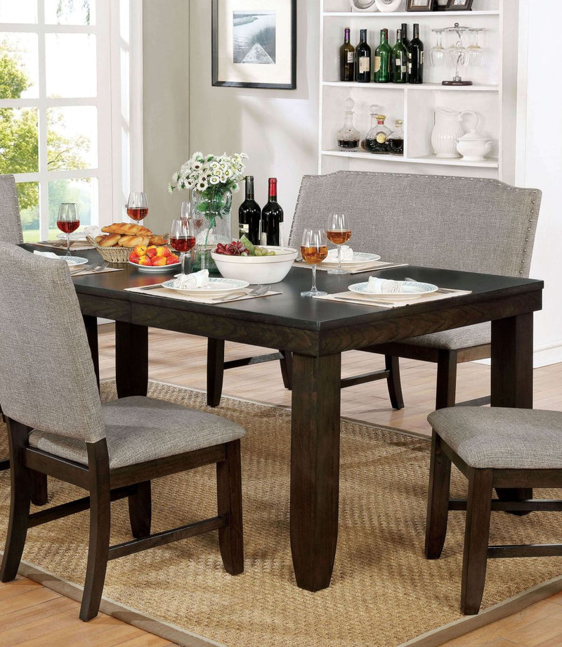 Teagan Dark Walnut/Gray Dining Table