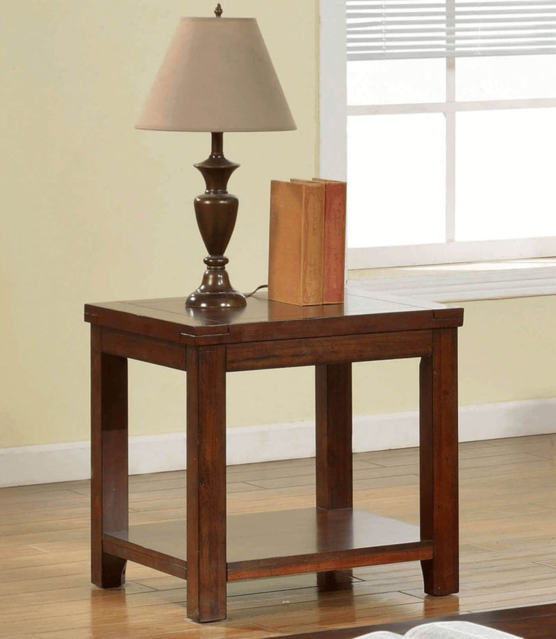 Estell Dark Cherry End Table