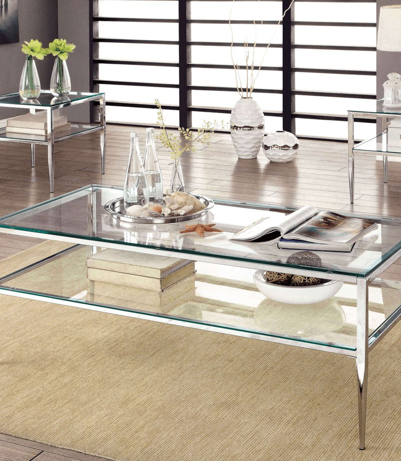 Tanika Chrome Coffee Table