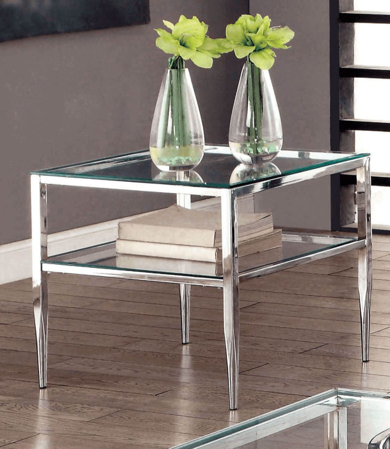 Tanika Chrome End Table