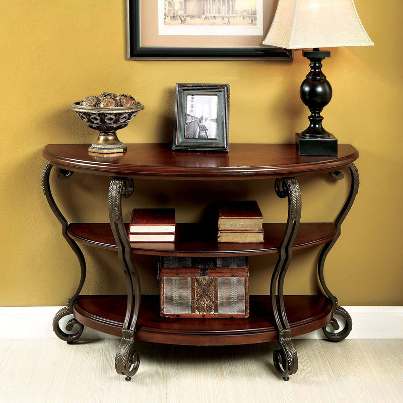 July Brown Cherry Sofa Table