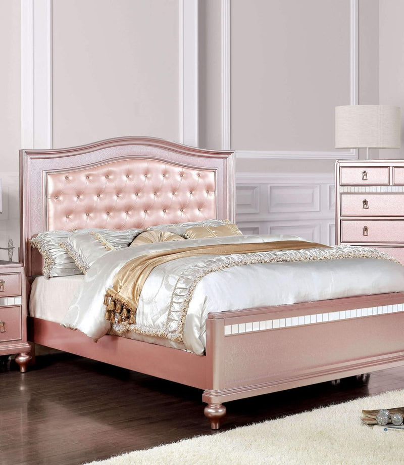 Ariston Rose Gold Twin Bed