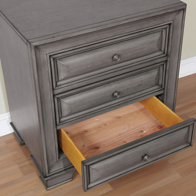 Brandt Gray Nightstand