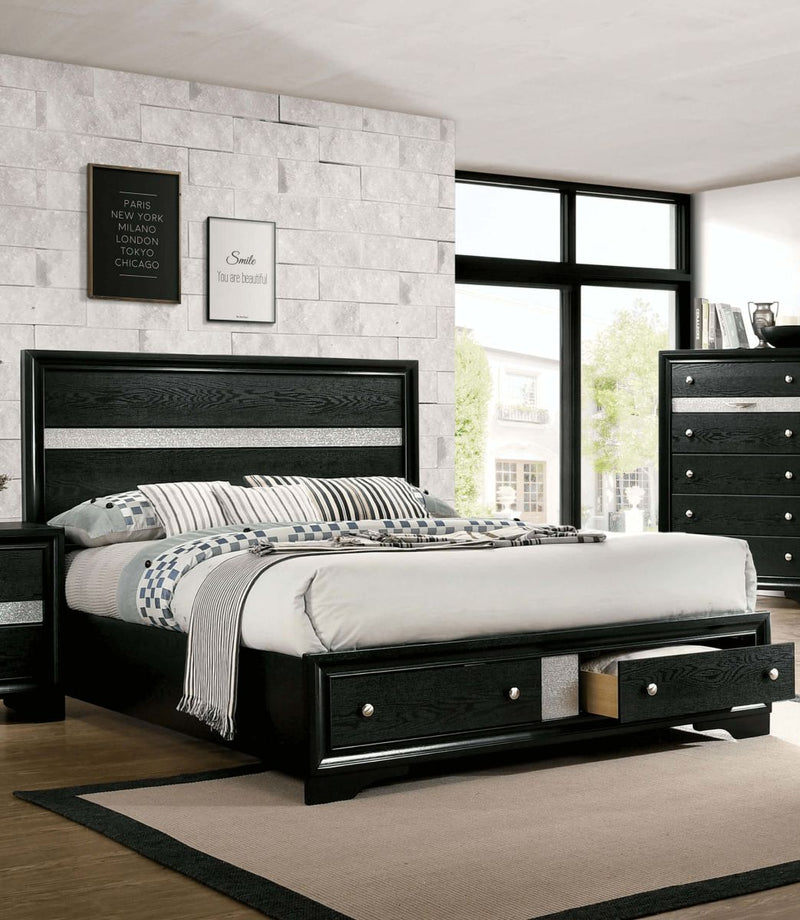 Chrissy Black Eastern King Bed