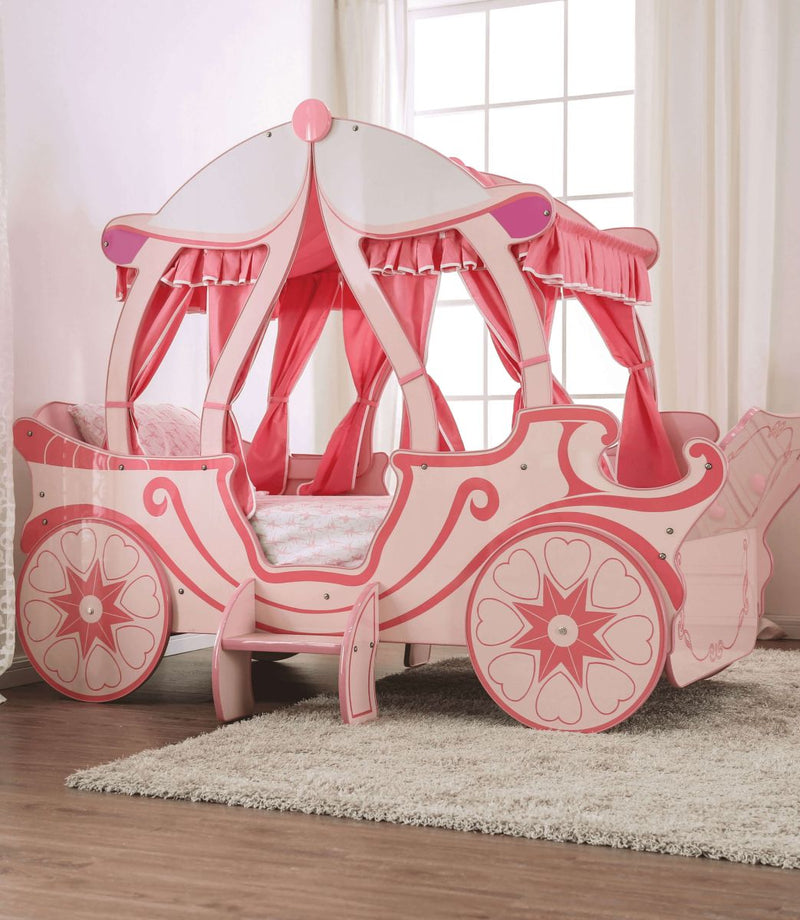 Arianna Pumpkin Pink Carriage Twin Bed