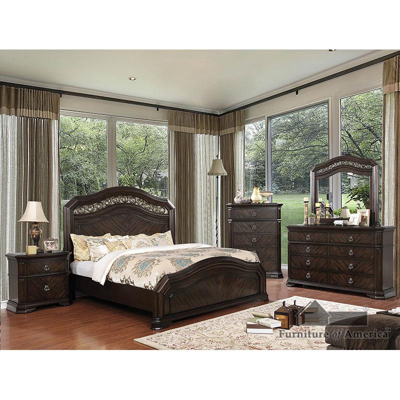 Calliope Espresso 4pc Queen Bedroom Set