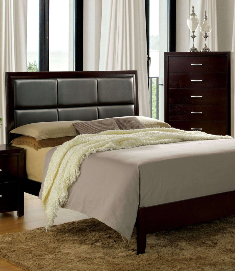 Janine Espresso Eastern King  Bed