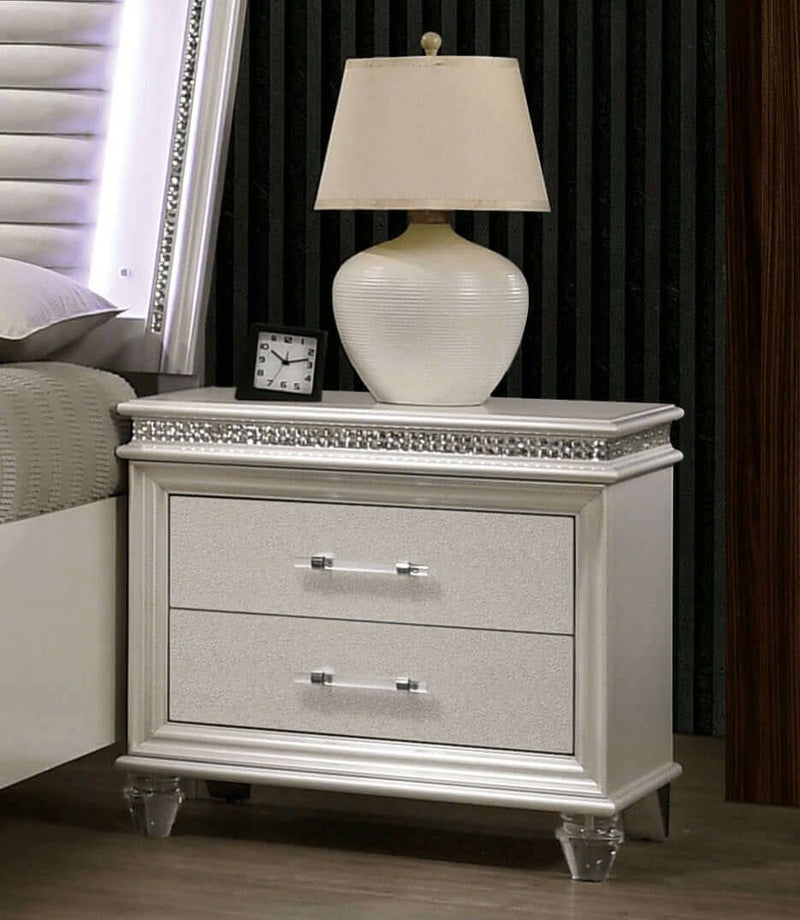 Maddie Silver Nightstand