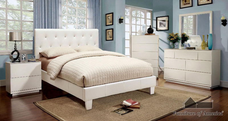 Velen White Queen Bed