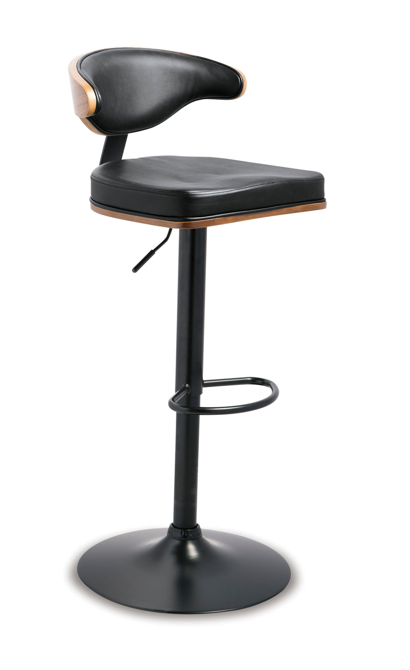 Bellatier Faux Leather Adjustable Height Bar Stools