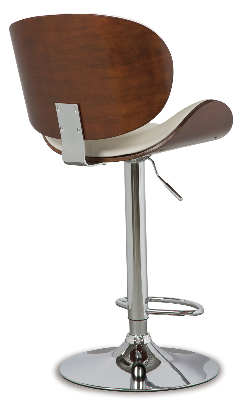 Bellatier Faux Leather Adjustable Height Bar Stools