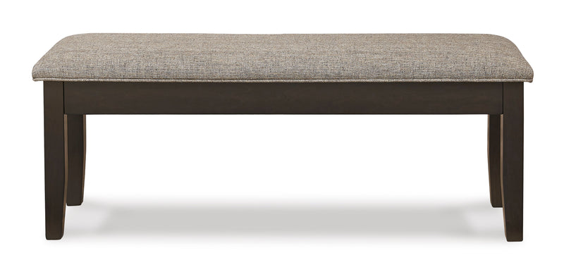 Ambenrock Light Brown & Dark Brown Dining Bench w/ Storage