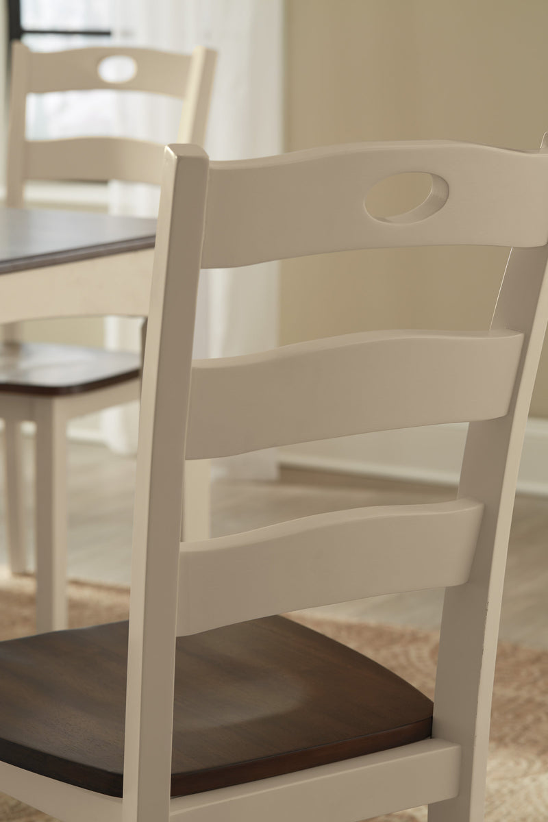 Woodanville Cream & Brown Dining Chair (Set of 2)