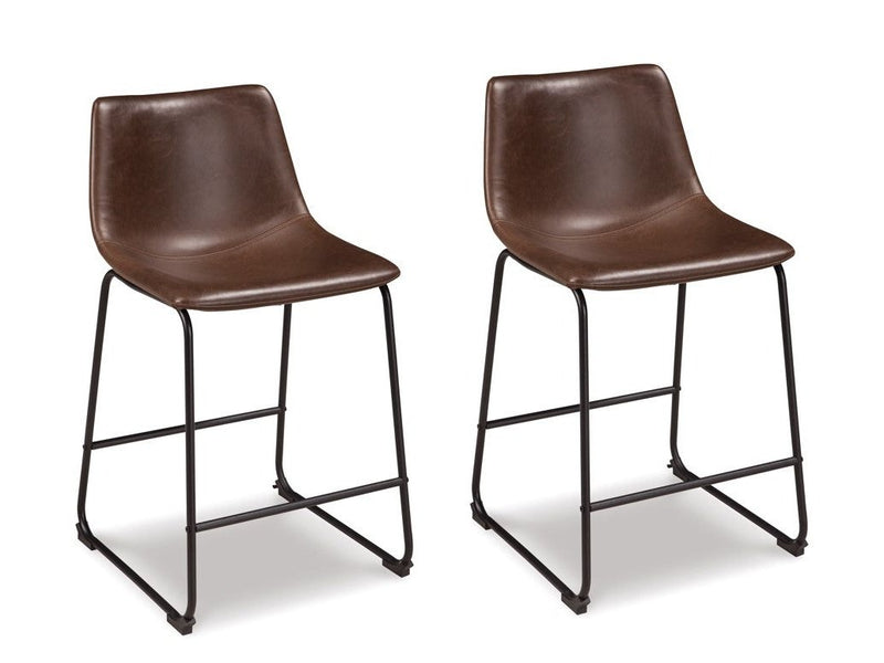 Centiar Brown Counter Height Chair (Set of 2)