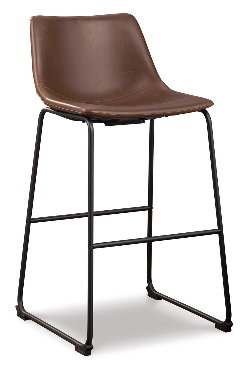 Centiar Brown Pub Height Bar Stool (Set of 2)