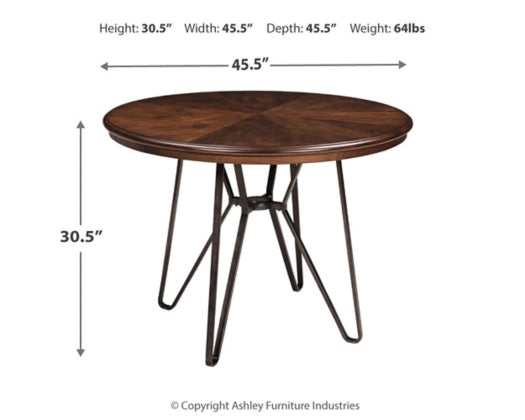 Centiar - Two-tone Brown - Round Dining Table - Ornate Home