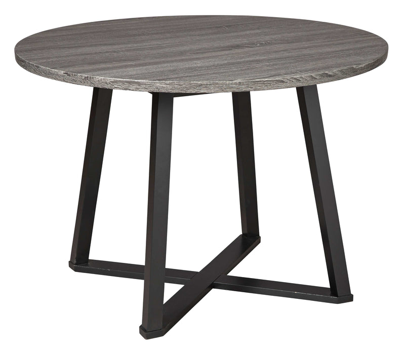 Centiar - Gray/Black - Round Dining Table - Ornate Home