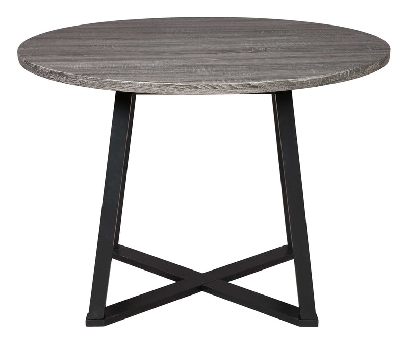 Centiar - Gray/Black - Round Dining Table - Ornate Home