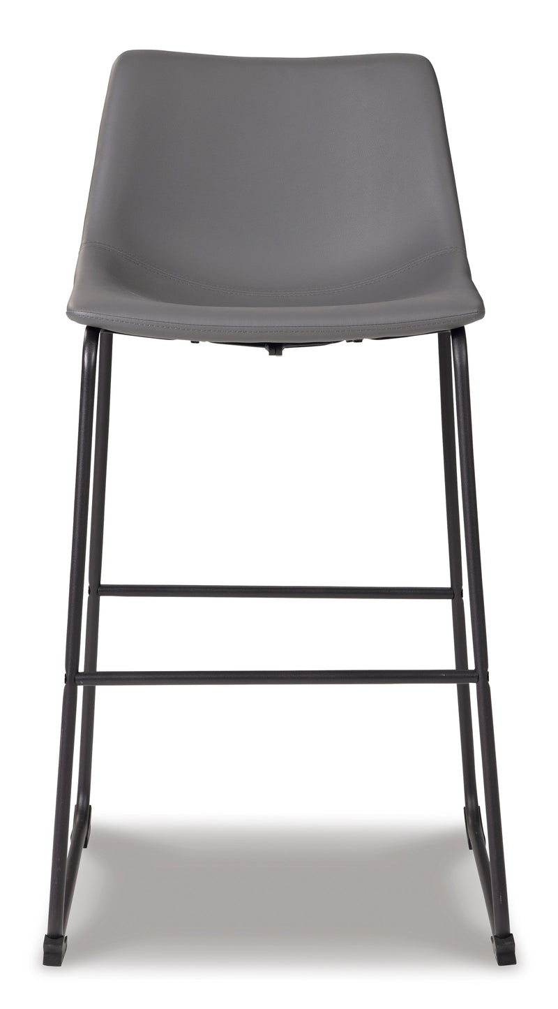 Centiar Gray Pub Height Bar Stool (Set of 2)