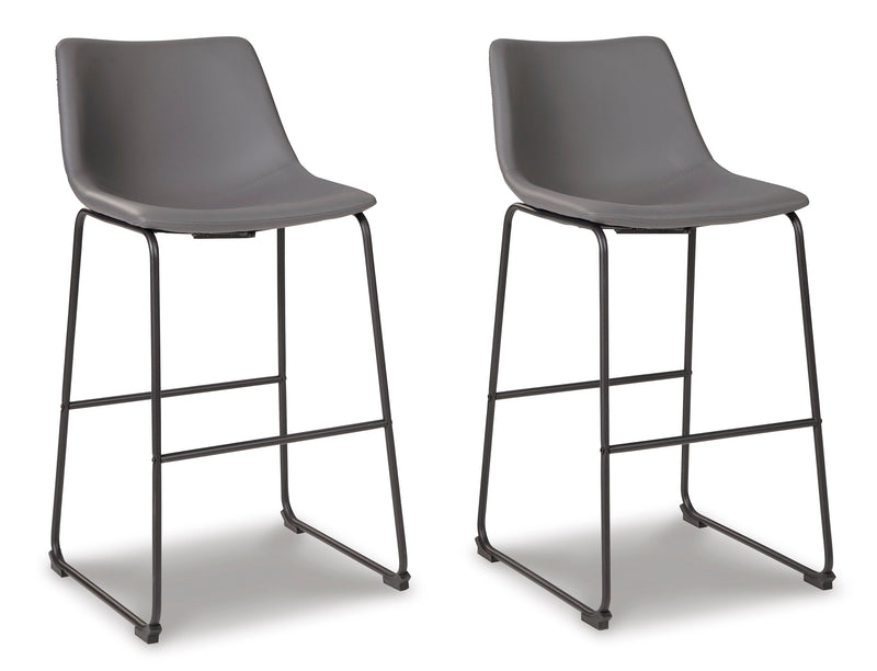 Centiar Gray Pub Height Bar Stool (Set of 2)